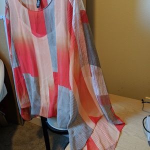 Alfani hankerchief sleeve blouse